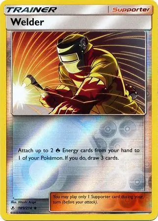 Welder Reverse Holo Pokemon card from Unbroken Bonds
