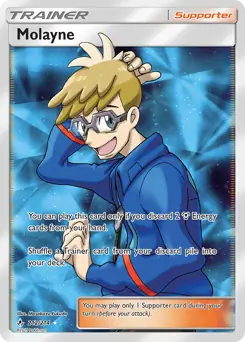 Full Art Molayne Pokemon card from Unbroken Bonds