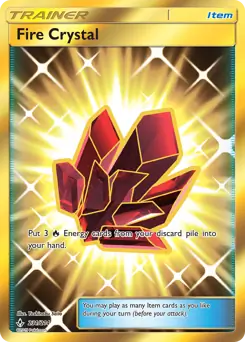 Fire Crystal Secret Pokemon card from Unbroken Bonds