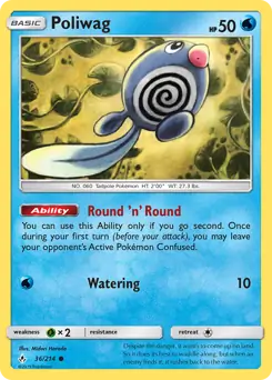 Poliwag Pokemon card from Unbroken Bonds