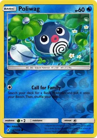Poliwag Reverse Holo Pokemon card from Unbroken Bonds