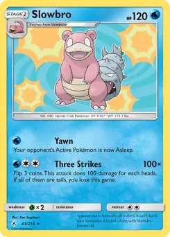 Slowbro Pokemon card from Unbroken Bonds