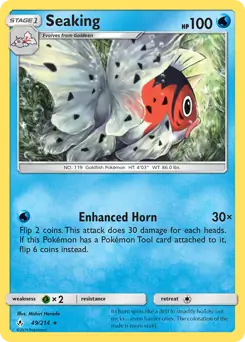 Seaking Pokemon card from Unbroken Bonds
