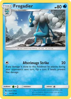 Frogadier Pokemon card from Unbroken Bonds