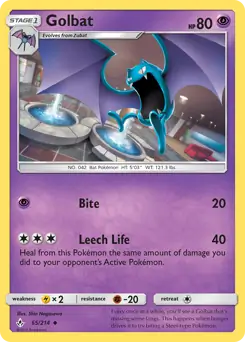Golbat Pokemon card from Unbroken Bonds