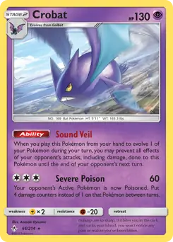 Crobat Pokemon card from Unbroken Bonds