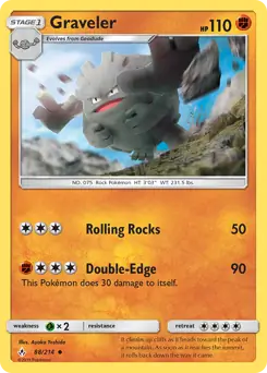Graveler Pokemon card from Unbroken Bonds