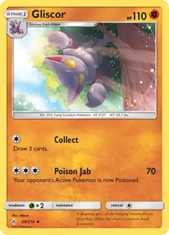 Gliscor Pokemon card from Unbroken Bonds