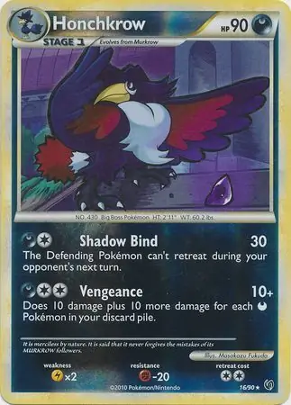 Honchkrow Reverse Holo