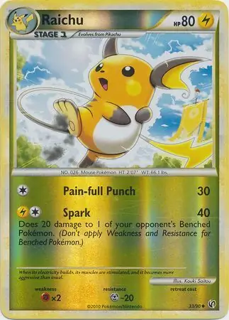 Raichu Reverse Holo