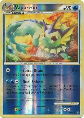 Vaporeon Reverse Holo