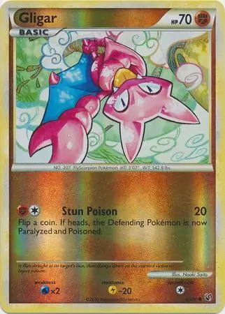 Gligar Reverse Holo Pokemon card from Undaunted