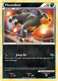 Houndour Pokemon card from Undaunted