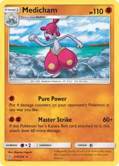 Medicham Pokemon card from Unified Minds