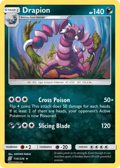 Drapion Pokemon card from Unified Minds