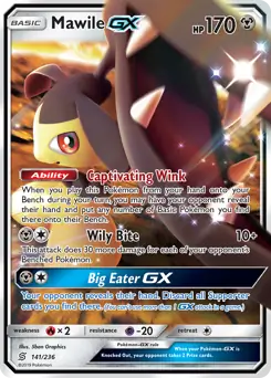 Mawile GX Pokemon card from Unified Minds