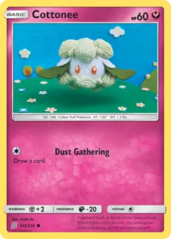 Cottonee Pokemon card from Unified Minds