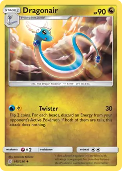 Dragonair Pokemon card from Unified Minds