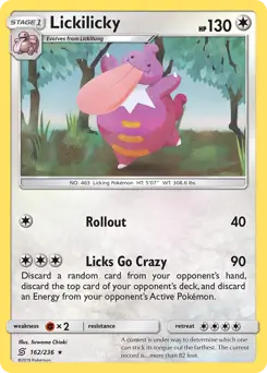 Lickilicky Pokemon card from Unified Minds