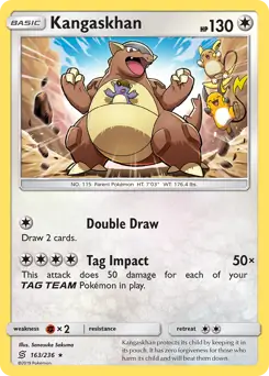 Kangaskhan Pokemon card from Unified Minds