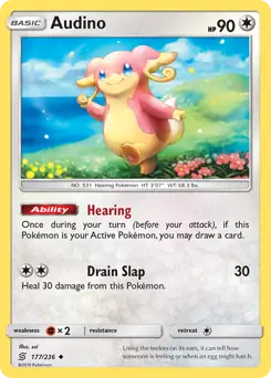 Audino Pokemon card from Unified Minds