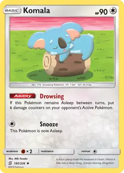 Komala Pokemon card from Unified Minds