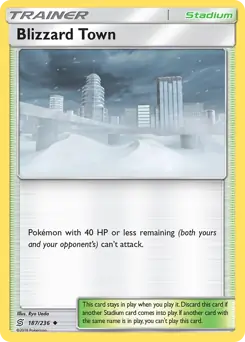 Blizzard Town Pokemon card from Unified Minds