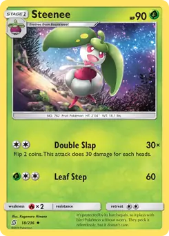 Steenee Pokemon card from Unified Minds