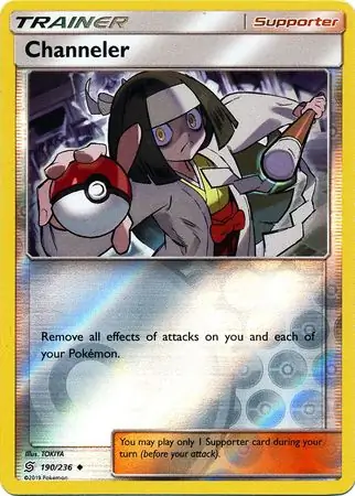 Channeler Reverse Holo Pokemon card from Unified Minds