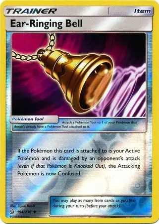 Ear-Ringing Bell Reverse Holo Pokemon card from Unified Minds