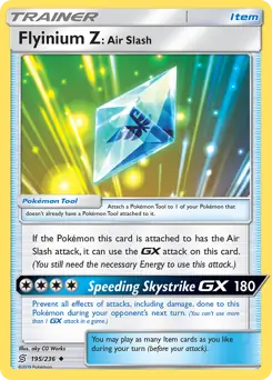 Flyinium Z: Air Slash Pokemon card from Unified Minds
