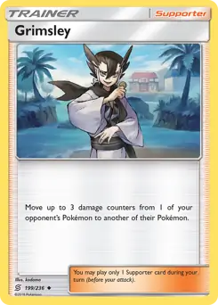Grimsley Pokemon card from Unified Minds