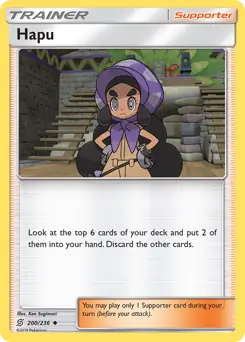 Hapu Pokemon card from Unified Minds