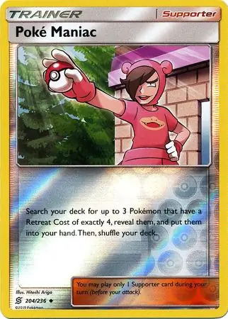 Poke Maniac Reverse Holo Pokemon card from Unified Minds