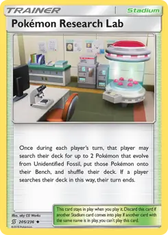 Pokemon Research Lab Pokemon card from Unified Minds