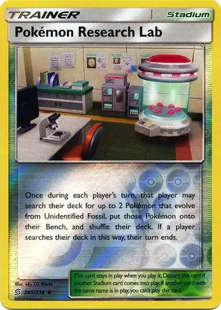 Pokemon Research Lab Reverse Holo Pokemon card from Unified Minds