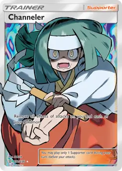 Full Art Channeler Pokemon card from Unified Minds