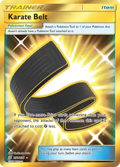Karate Belt Secret Pokemon card from Unified Minds