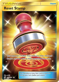Reset Stamp Secret Pokemon card from Unified Minds