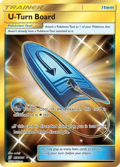 U-Turn Board Secret Pokemon card from Unified Minds