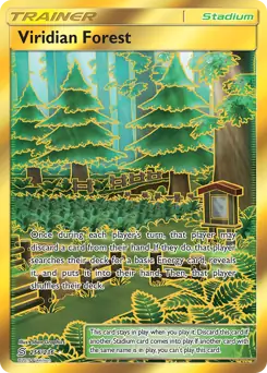 Viridian Forest Secret Pokemon card from Unified Minds