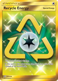 Recycle Energy Secret Pokemon card from Unified Minds