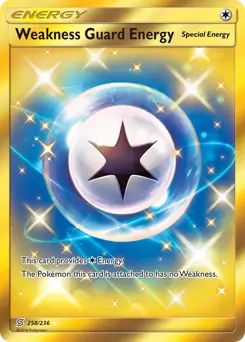 Weakness Guard Energy Secret Pokemon card from Unified Minds