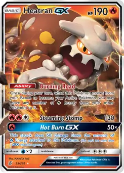 Heatran GX Pokemon card from Unified Minds