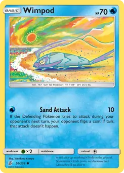 Wimpod Pokemon card from Unified Minds