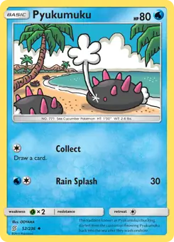 Pyukumuku Pokemon card from Unified Minds
