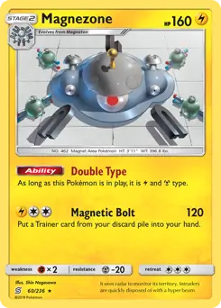 Magnezone Pokemon card from Unified Minds