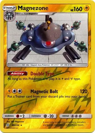 Magnezone Reverse Holo Pokemon card from Unified Minds