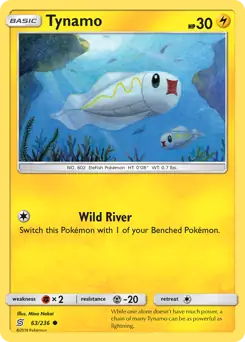 Tynamo Pokemon card from Unified Minds