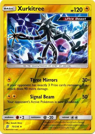 Xurkitree Reverse Holo Pokemon card from Unified Minds